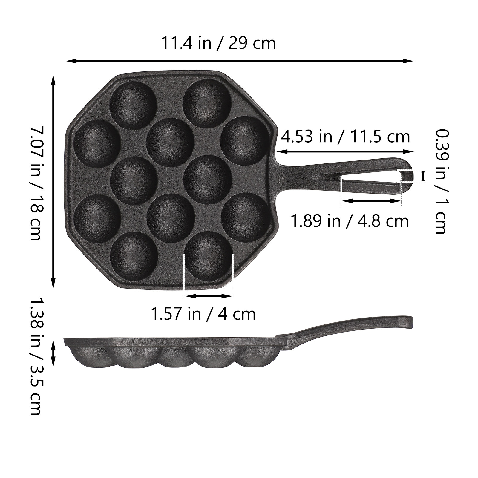 Takoyaki Pan Cast Iron 12 Mold - Takoyaki Grill Plate review and price