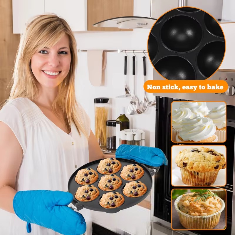 7-Cavity Aluminum Mold for Pan - Takoyaki Grill Plate review and price