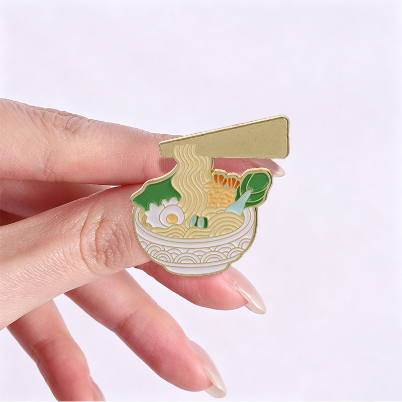 Ramen Noodle Bowl Cartoon Enam - Dim Sum Basket review and price