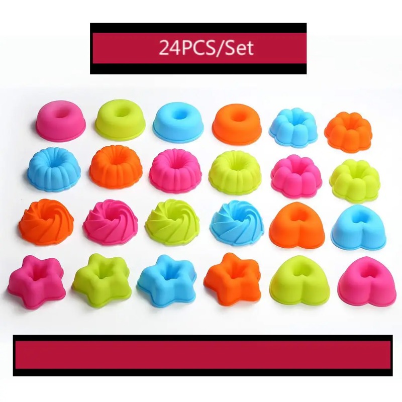 24Pcs of Silicone Muffin Cup C - Donut Mold Silicone review and price